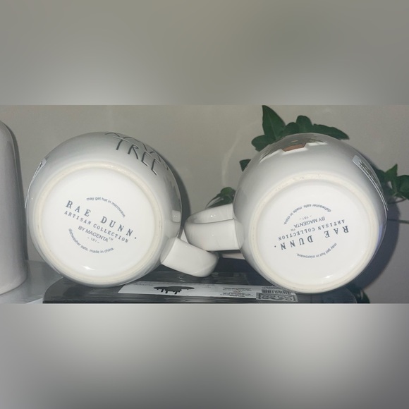 Set of 2 Rae Dunn OH XMAS TREE Double Sided Mug - Picture 3 of 7